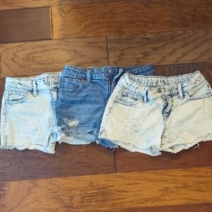 Stylish Denim Women Shorts - Light Blue and Blue